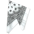 White 22" Bandannas (12 Pack)